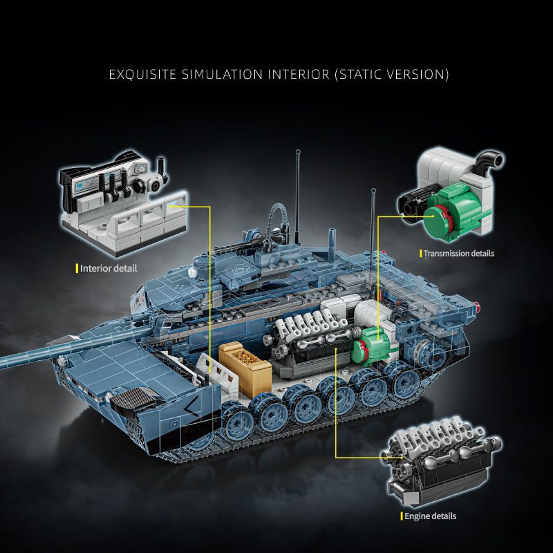 Amazon.co.jp: Jeamoc WW2 ミリタリーエイブラムスXタンクビルディング